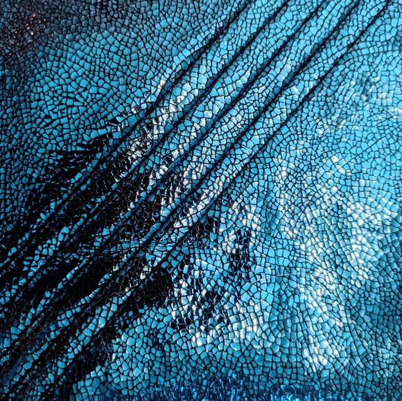 R+A - Metallic blue miniskirt - Picture 4 of 4